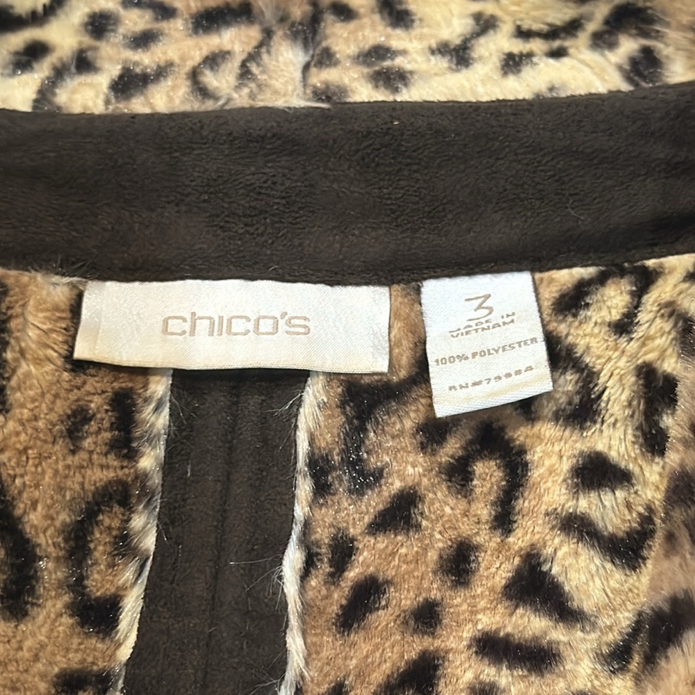 Leopard Print and Brown Vest - Picture 3 of 8